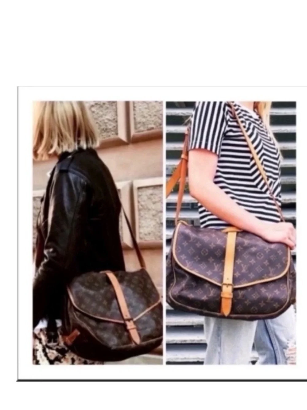 Louis Vuitton Monogram Canvas Messenger Bag in Brown and Tan
